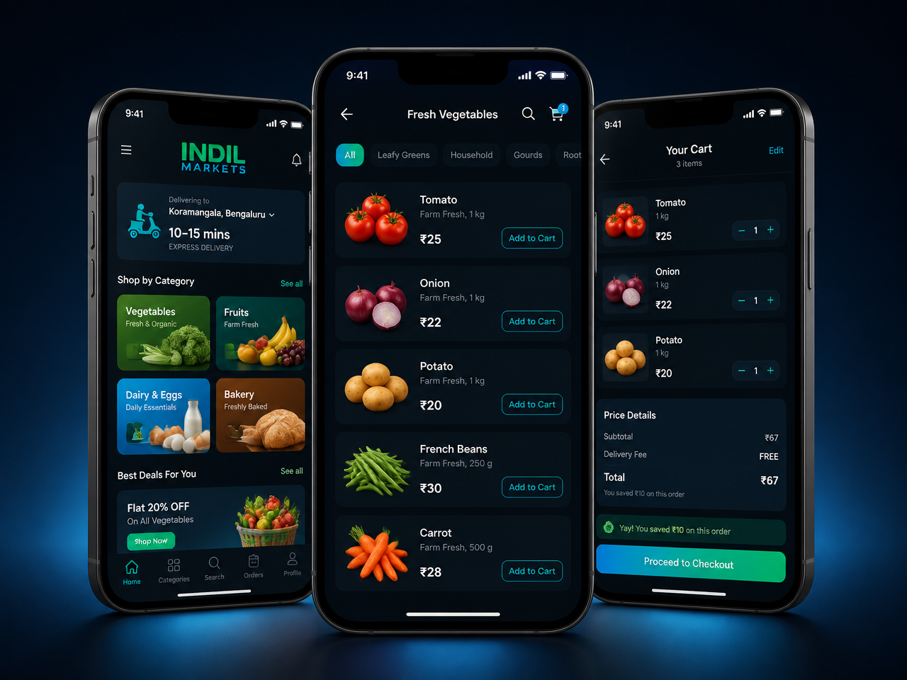 Indil Markets portfolio mockup