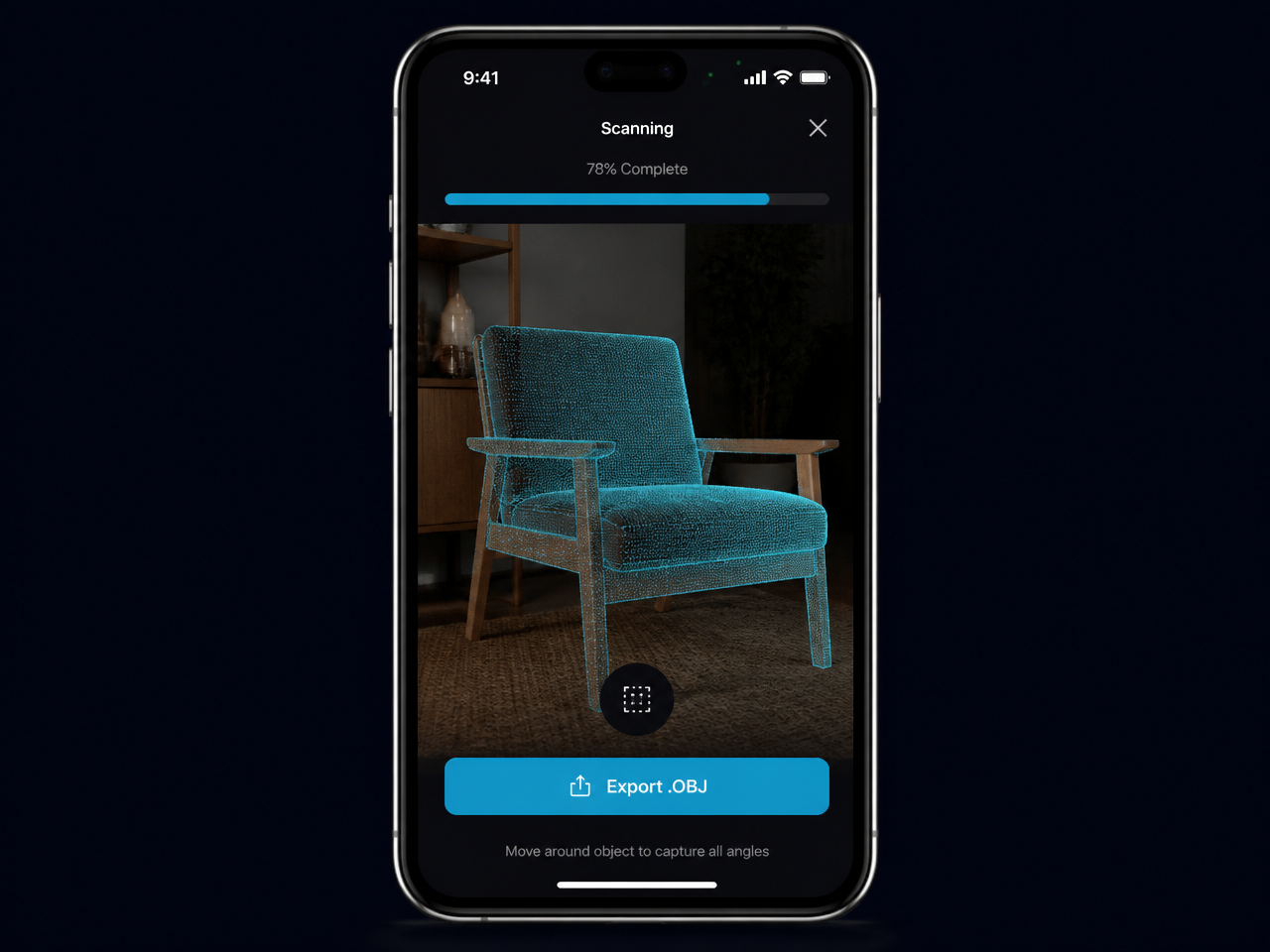 LiDAR 3D Scanner portfolio mockup