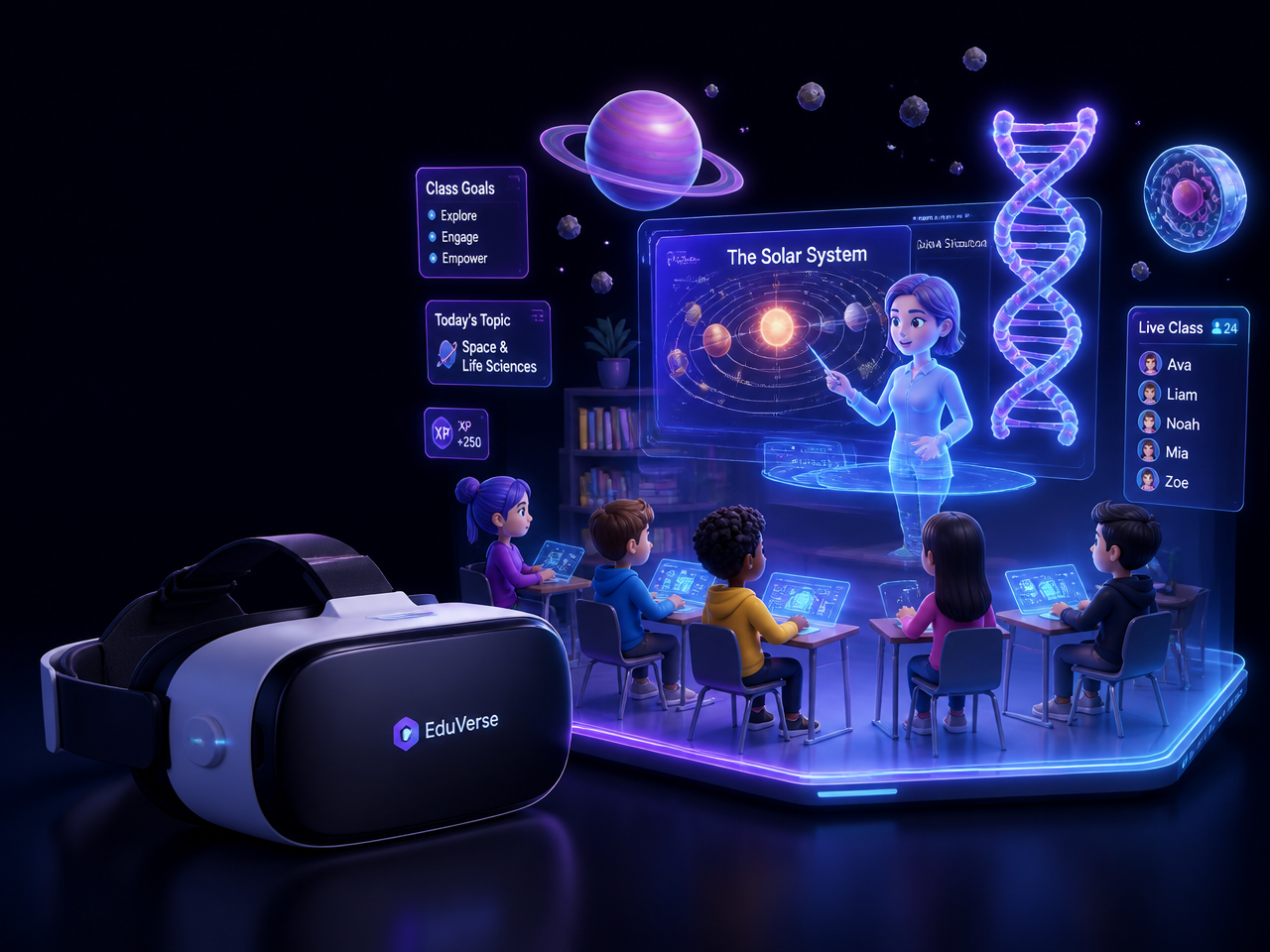 Birla Brainiacs Metaverse portfolio mockup